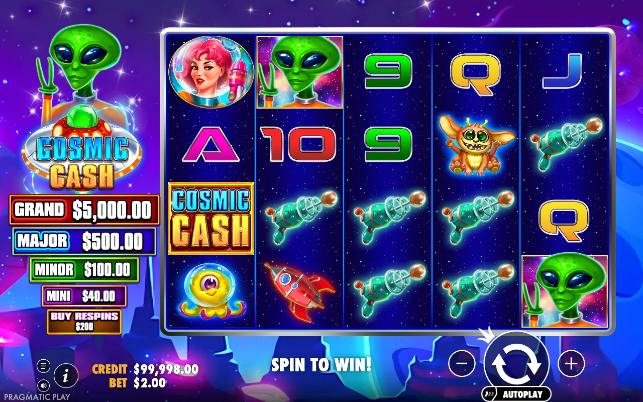 The base game — Cosmic Cash