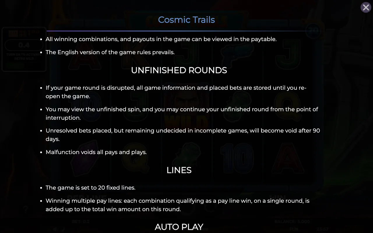 Game rules, page 7 — Cosmic Trails