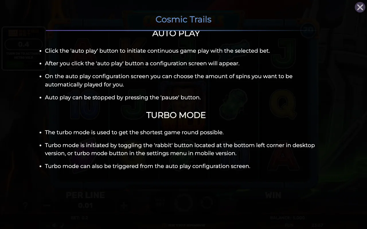 Game rules, page 8 — Cosmic Trails