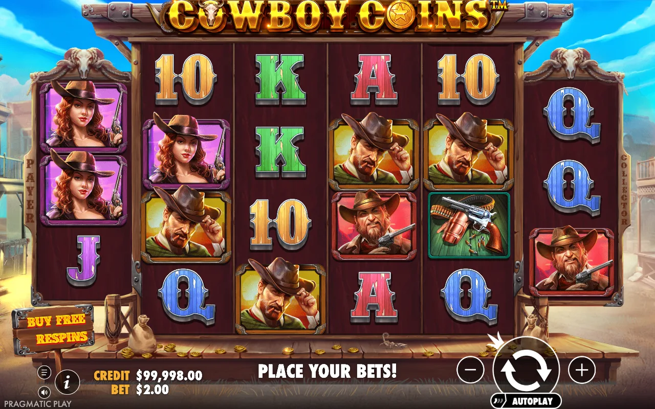 The base game — Cowboy Coins
