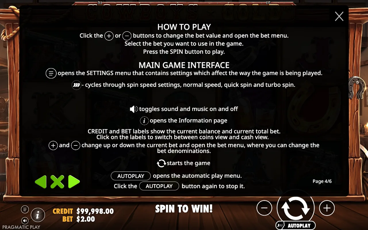 How to play — Cowboys Gold