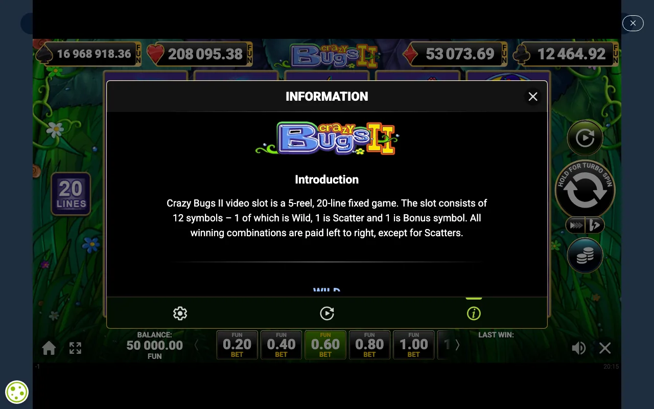 Game rules, page 1 — Crazy Bugs ii