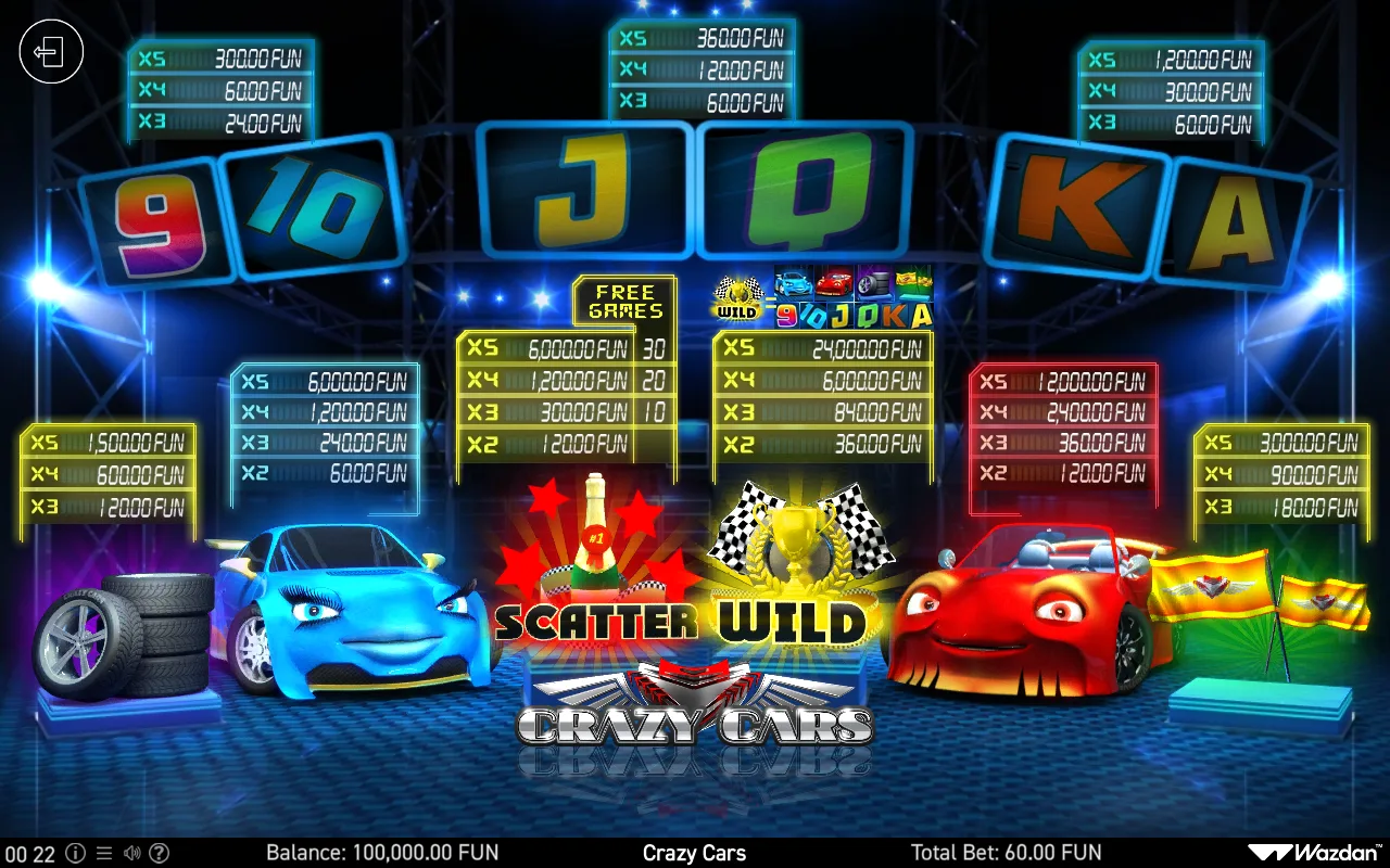 Game rules, page 1 — Crazy Cars