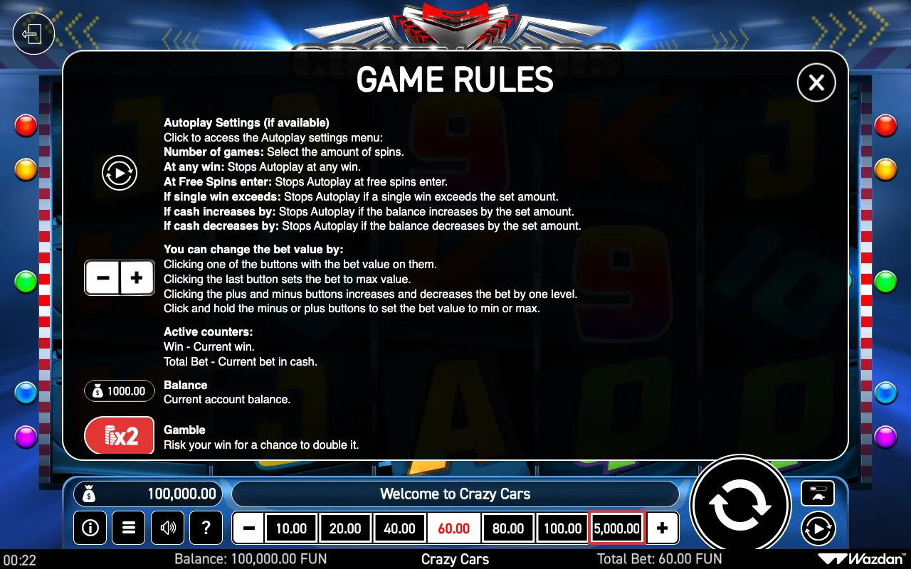 Game rules, page 5 — Crazy Cars