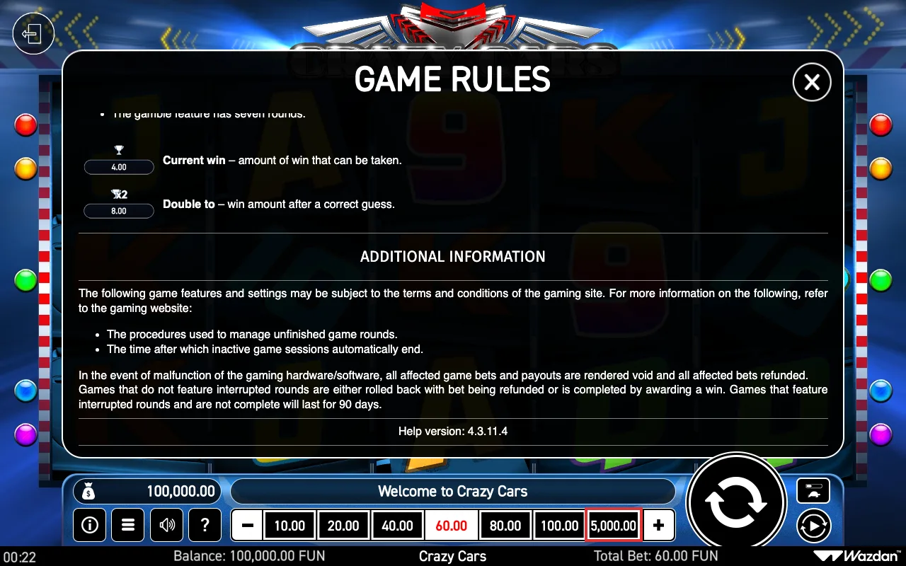 Game rules, page 7 — Crazy Cars