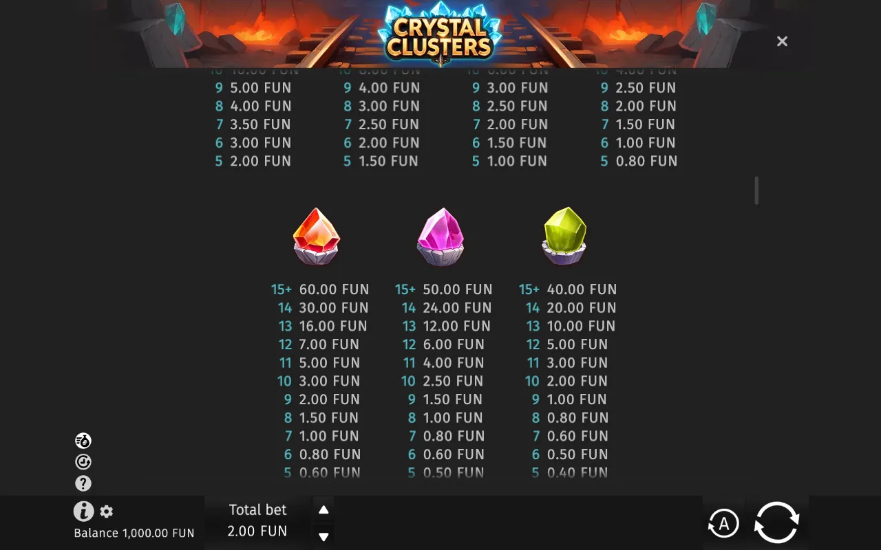 Game rules, page 2 — Crystal Clusters