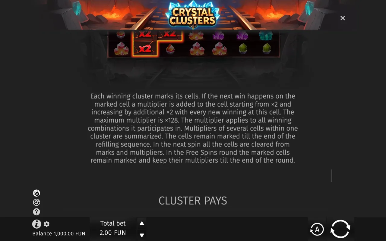 Game rules, page 4 — Crystal Clusters