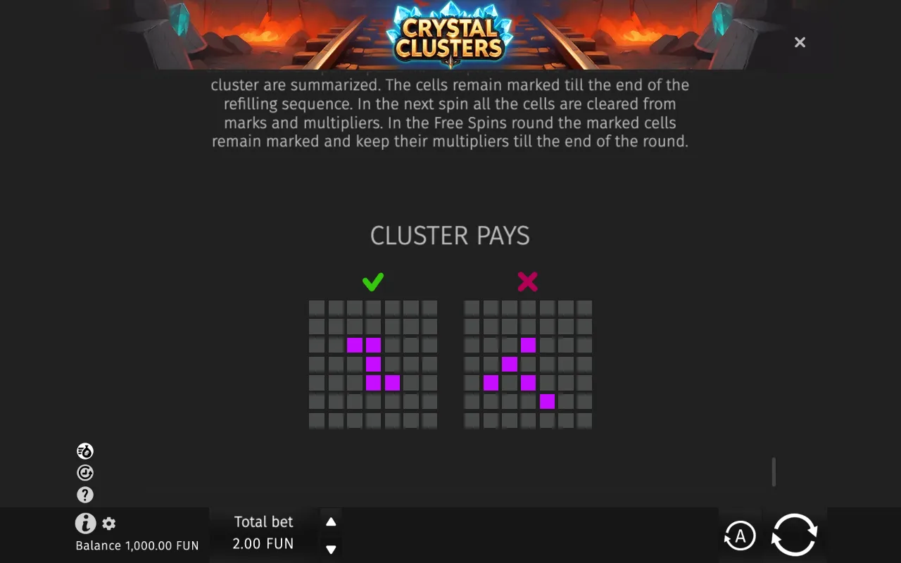 Game rules, page 5 — Crystal Clusters