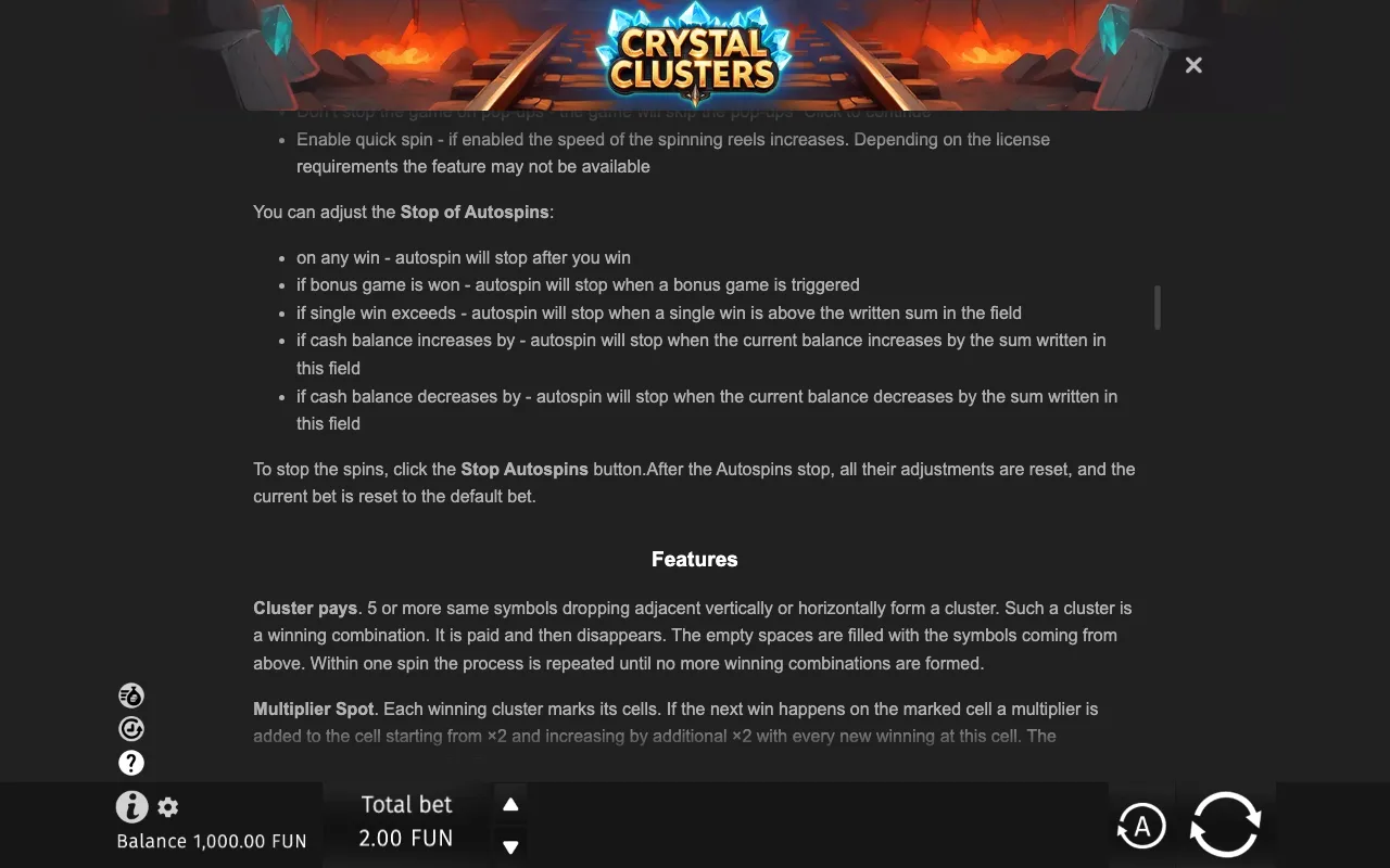 Game rules, page 7 — Crystal Clusters