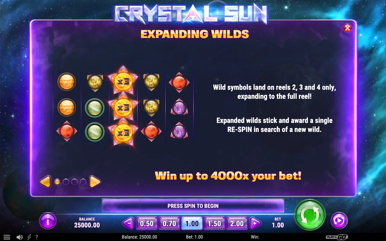 Expanding wilds — Crystal Sun