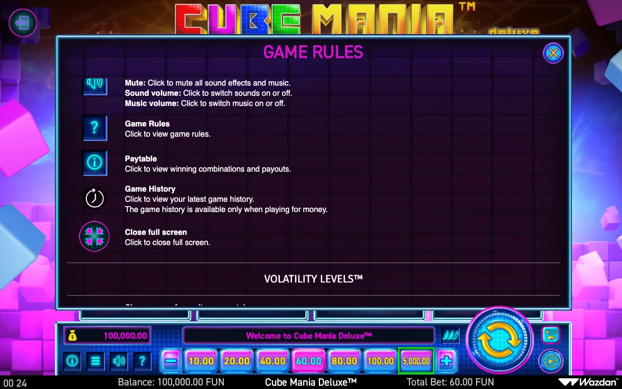 Game rules, page 6 — Cube Mania Deluxe