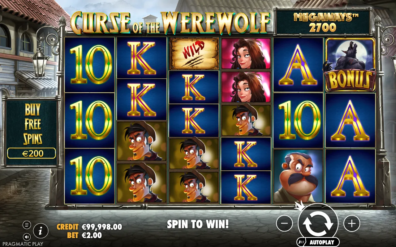 The base game — Curse of the Werewolf Megaways
