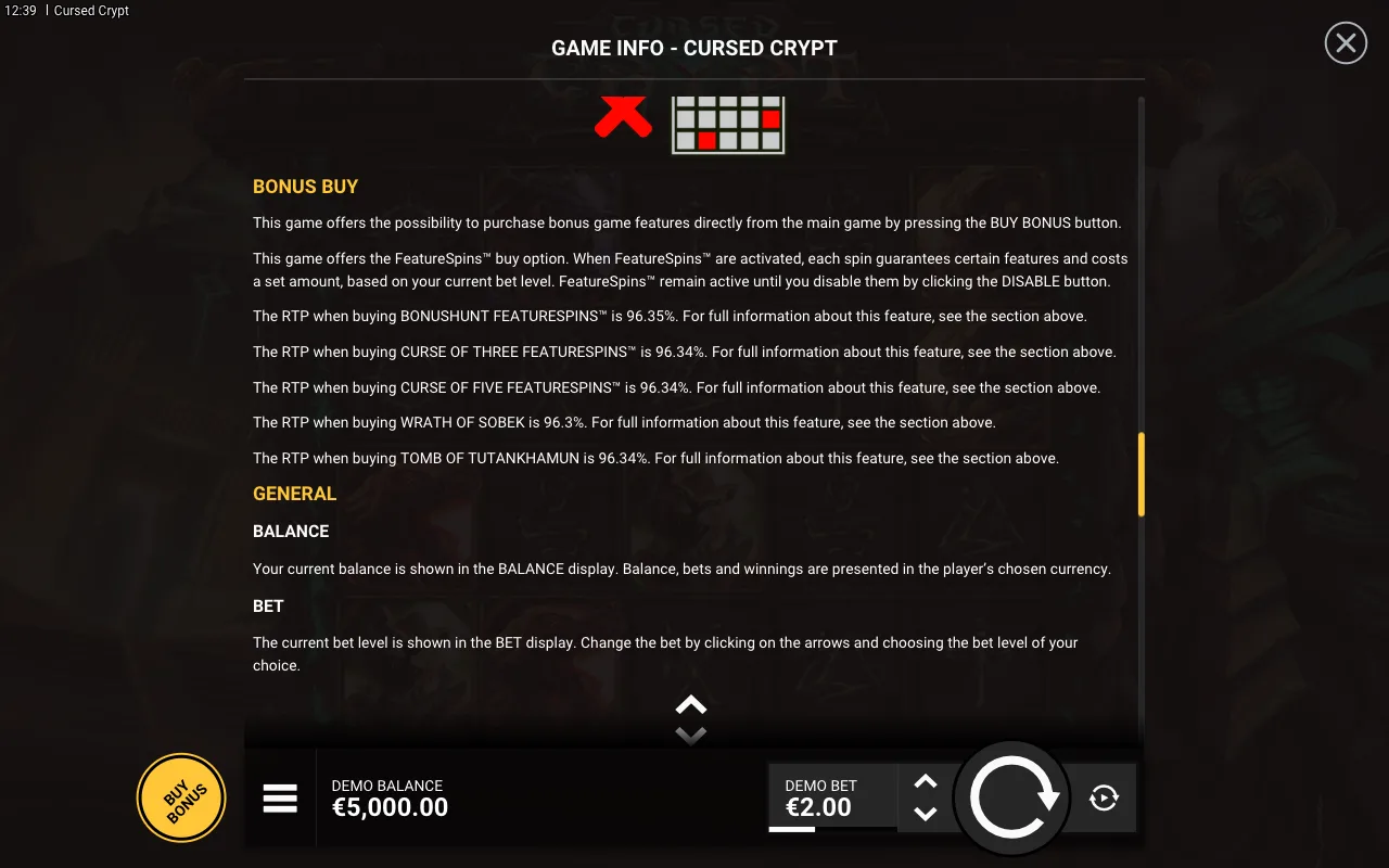 Bonus buy — Cursed Crypt