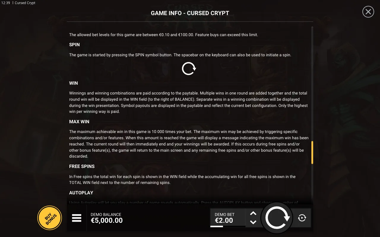 Spin — Cursed Crypt