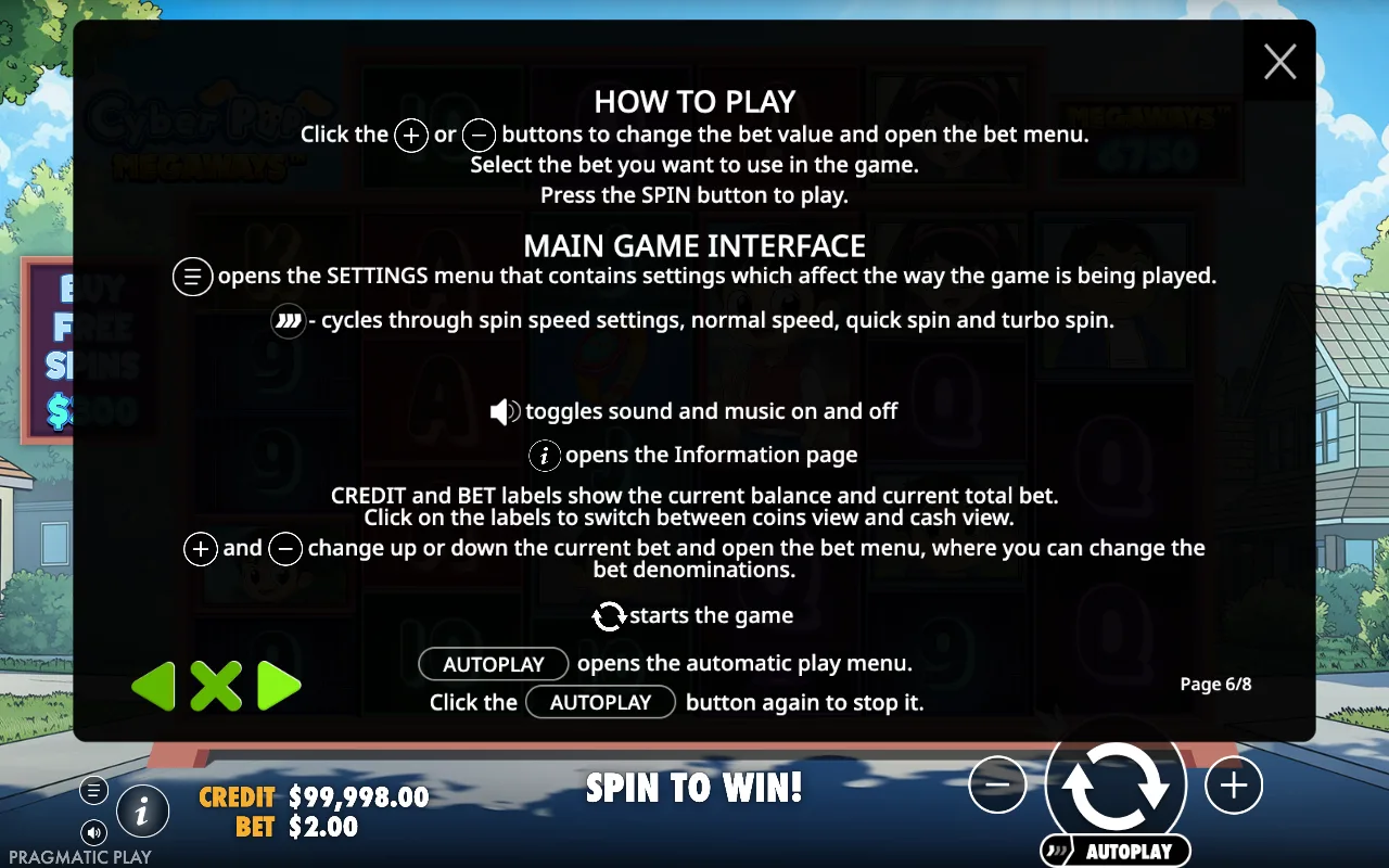 How to play — Cyber Pup Megaways