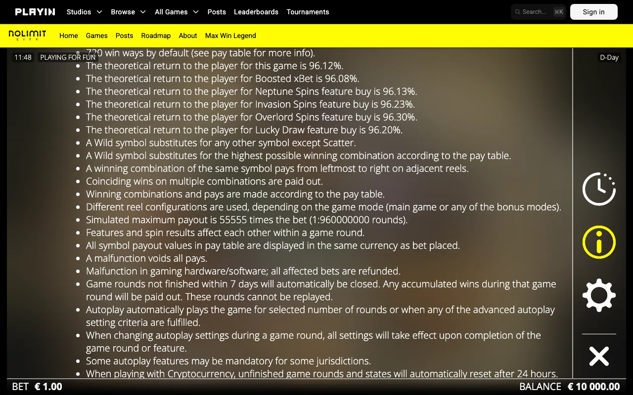 Game rules, page 3 — D-Day