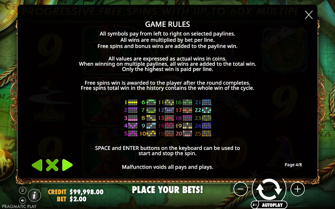 Game rules — Da Vinci's Treasure