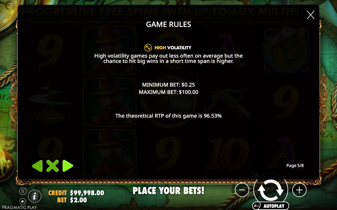 Game rules — Da Vinci's Treasure