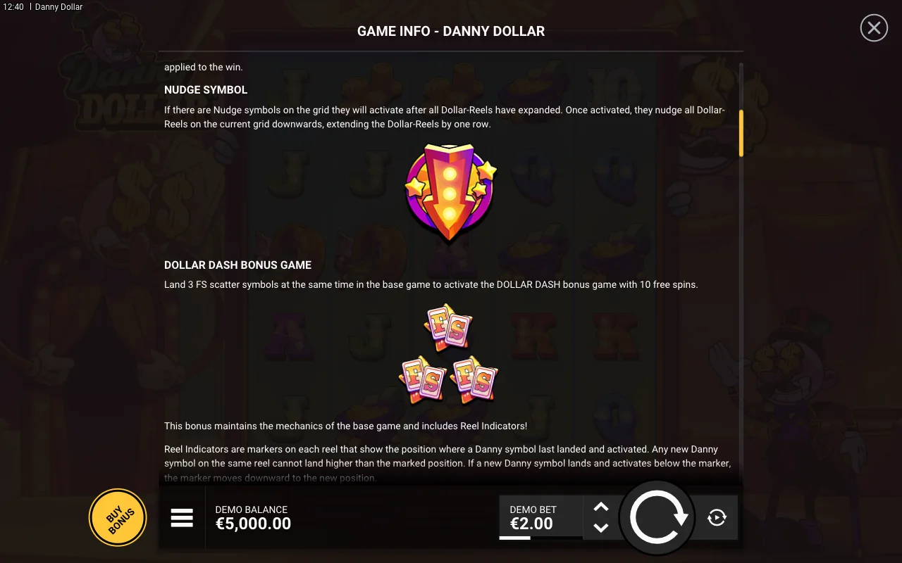 Nudge symbol — Danny Dollar