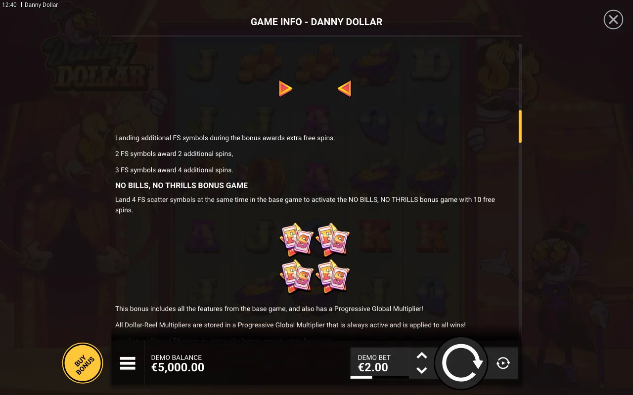 Game rules, page 3 — Danny Dollar
