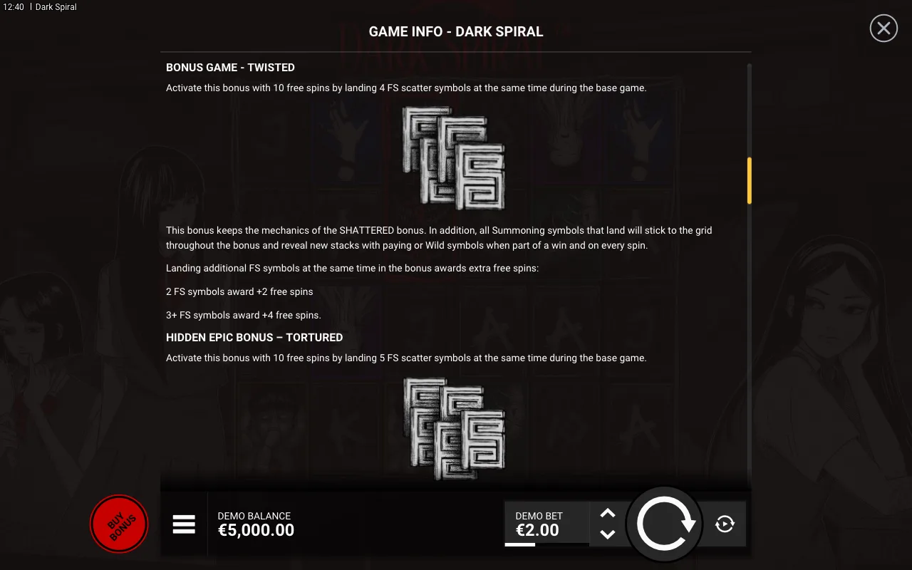 Game rules, page 3 — Dark Spiral
