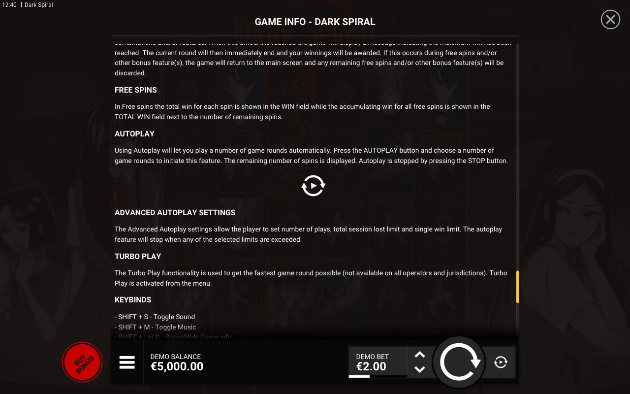 Game rules, page 8 — Dark Spiral
