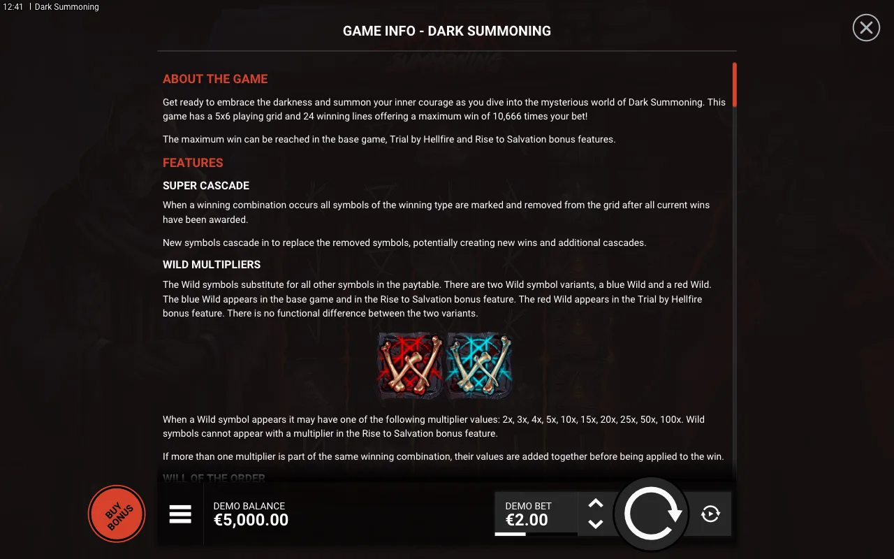Features — Dark Summoning