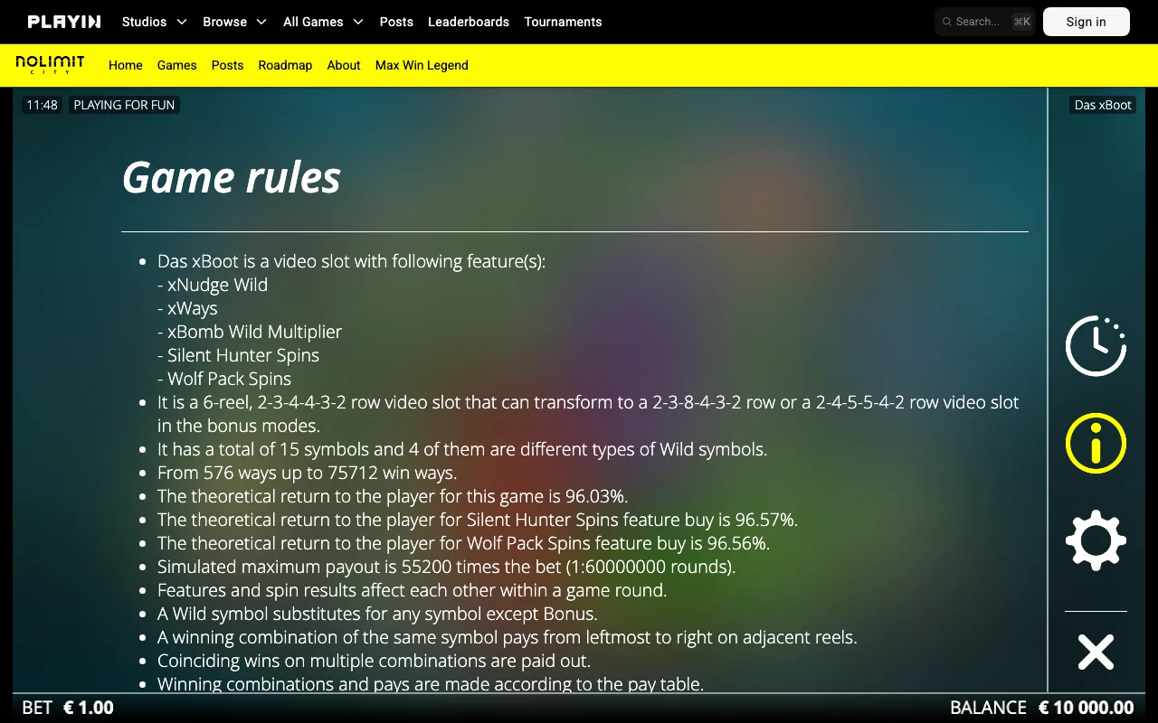 Game rules, page 1 — Das xBoot