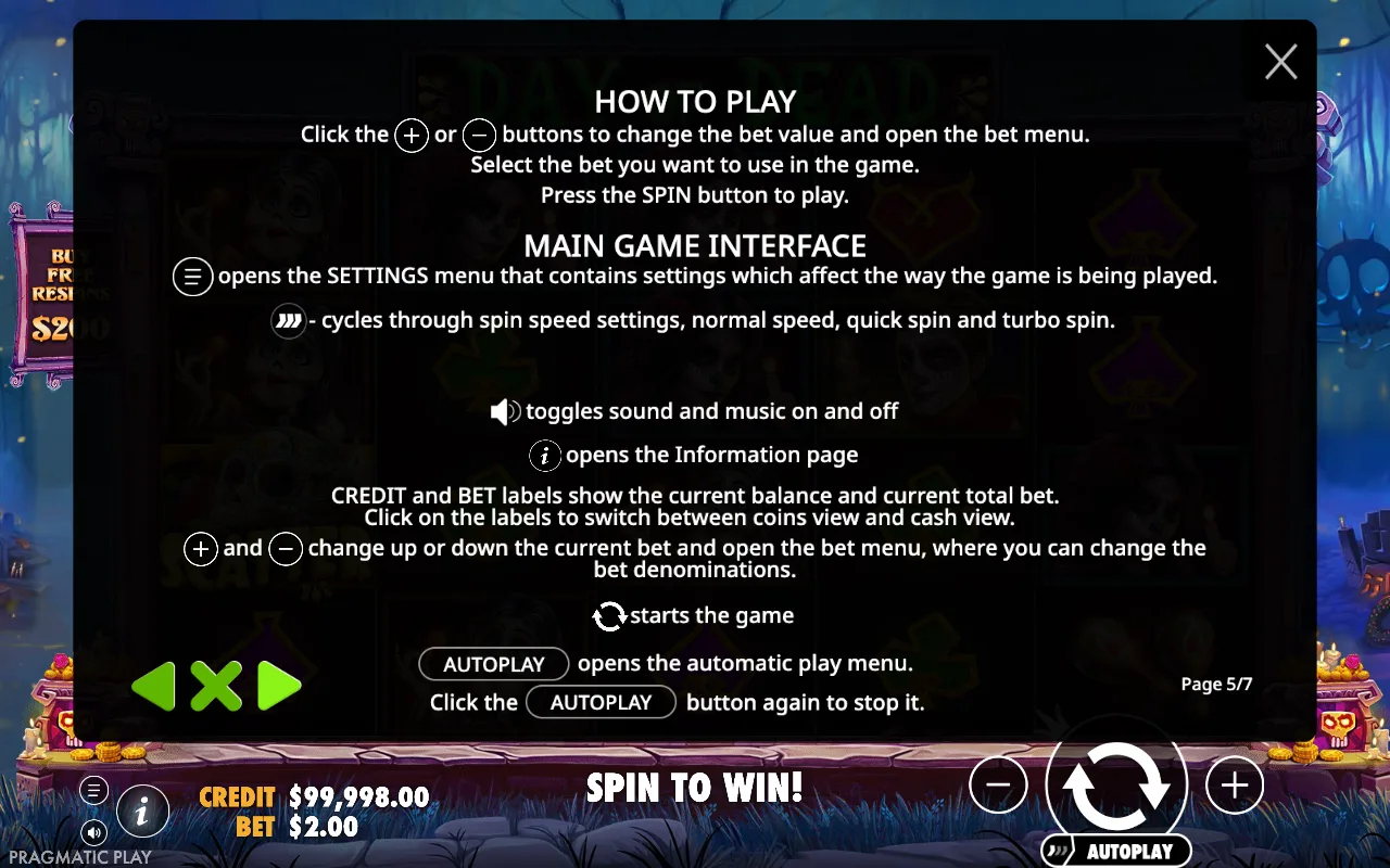 How to play — Day of Dead