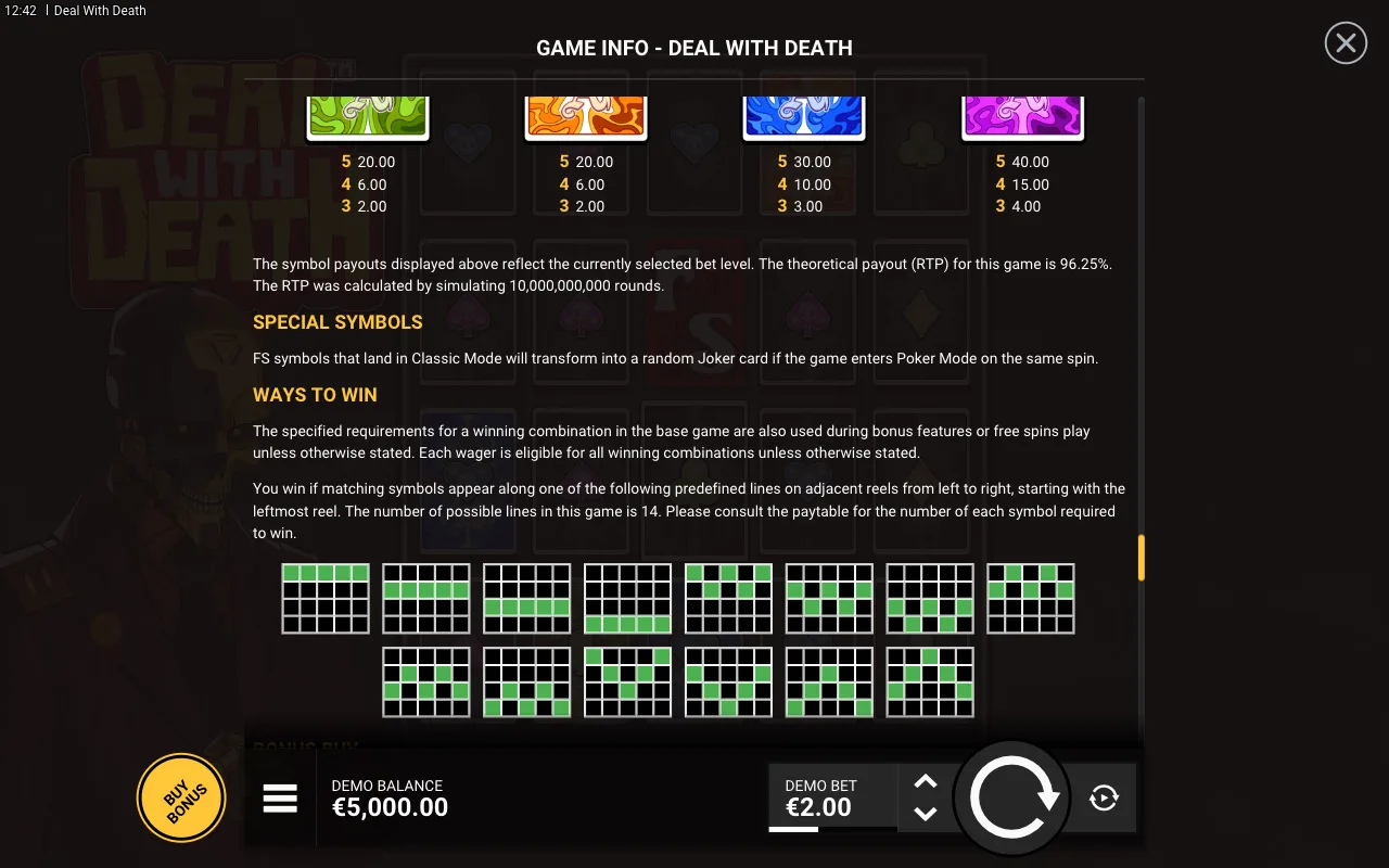 Game rules, page 10 — Deal With Death