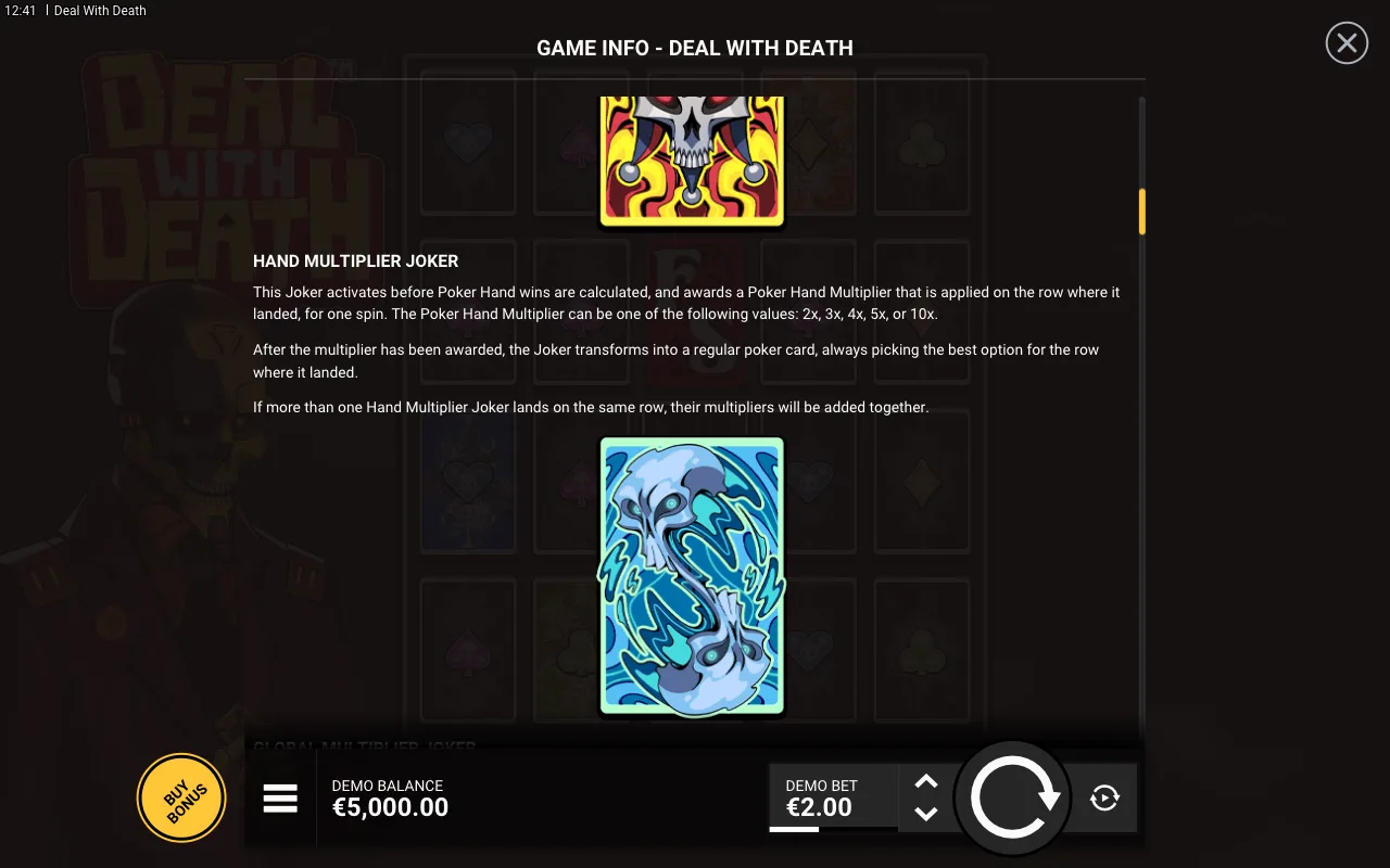 Game rules, page 3 — Deal With Death