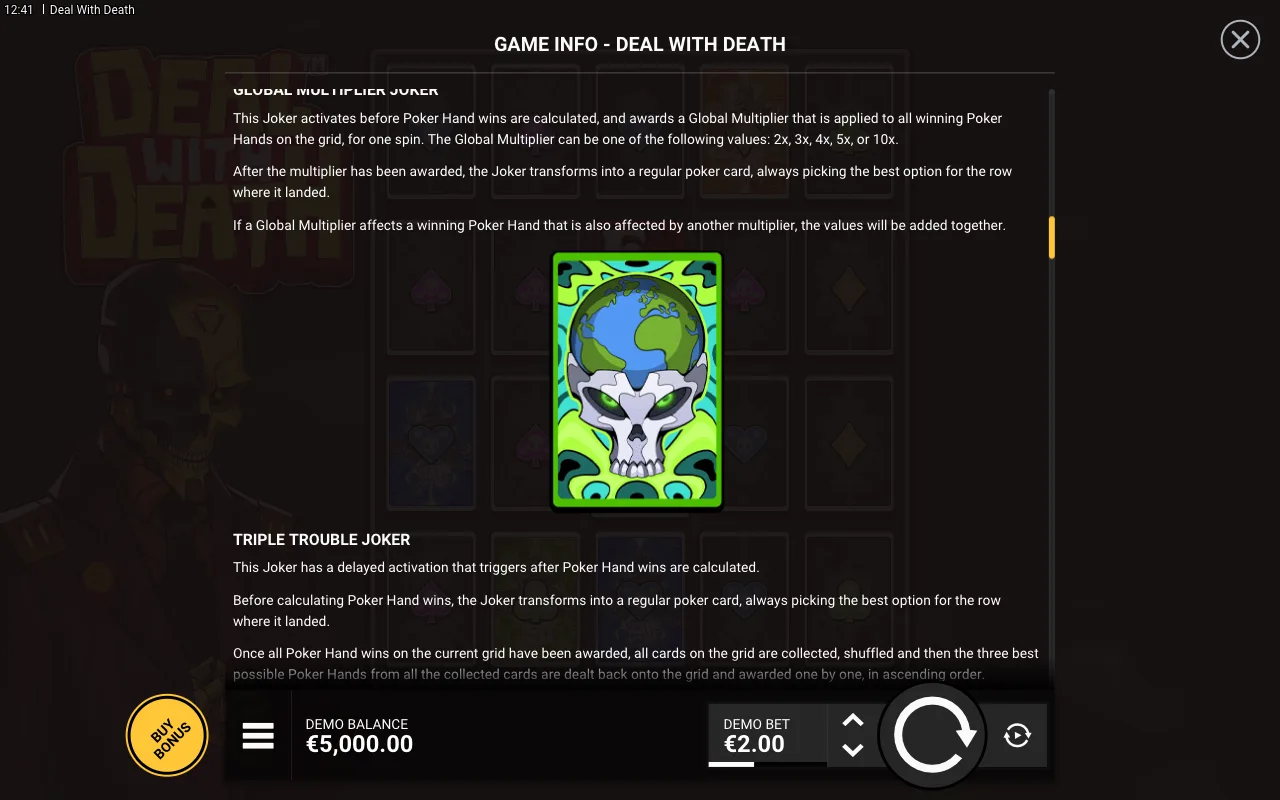 Game rules, page 4 — Deal With Death