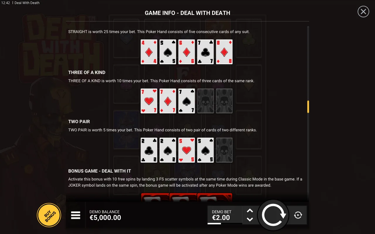 Game rules, page 7 — Deal With Death