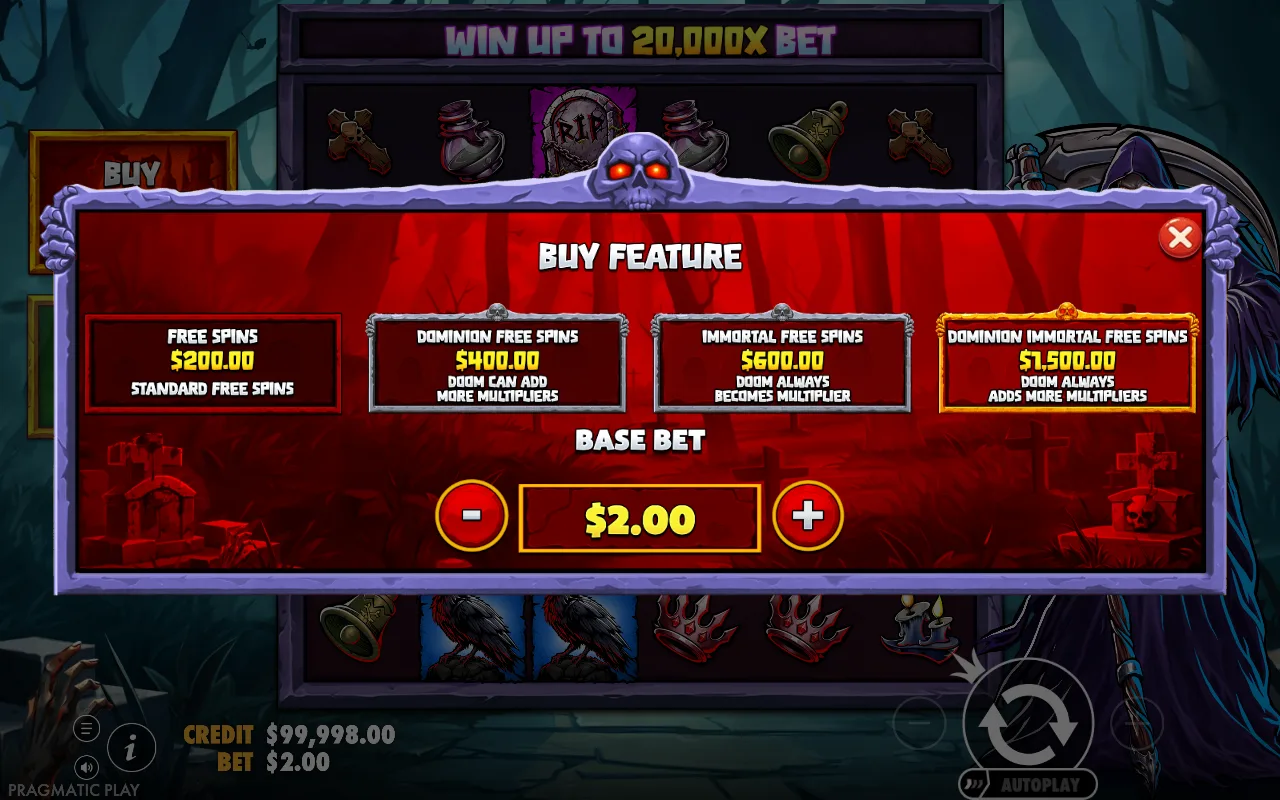 Buying the feature — Death Dominion