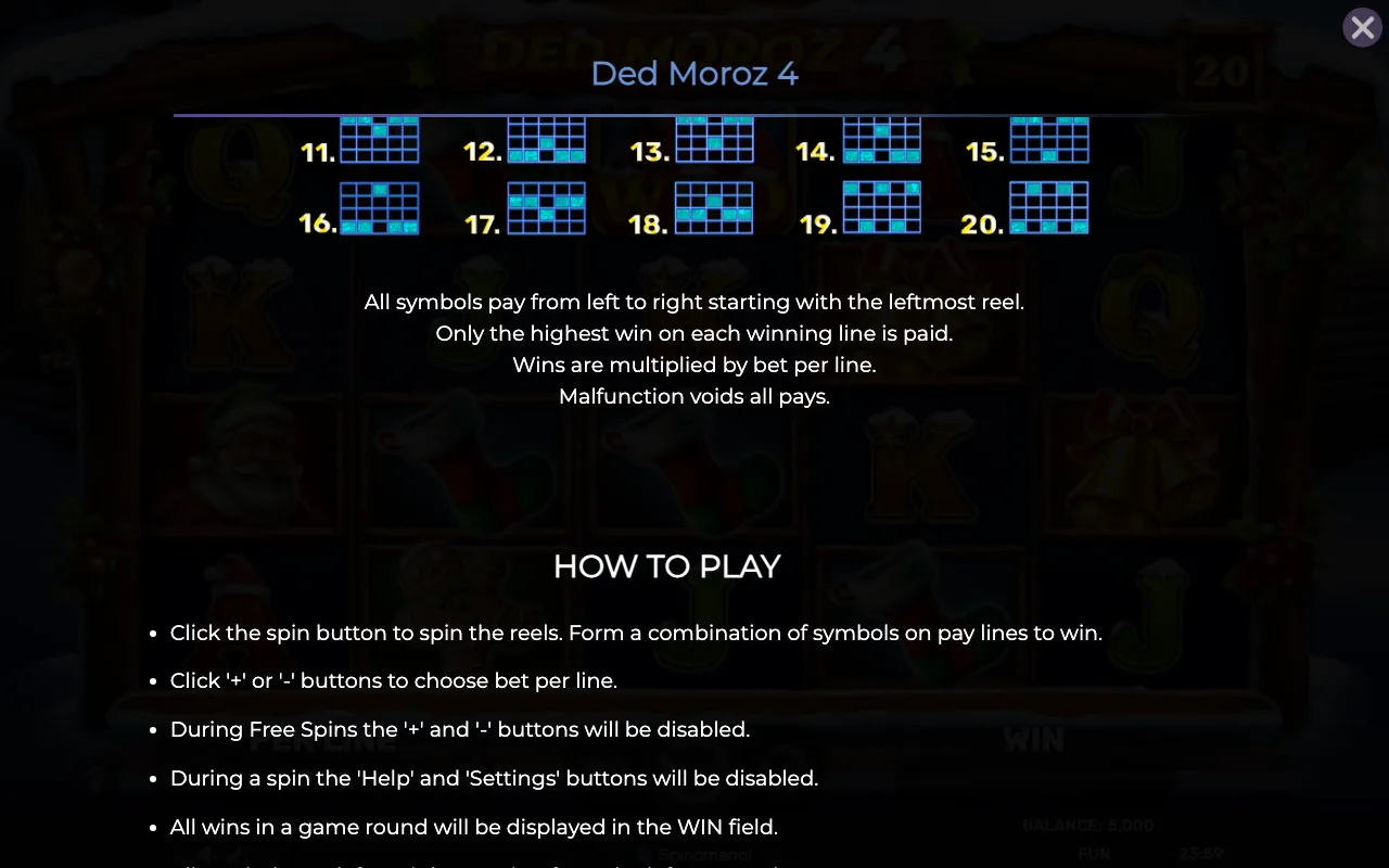 Game rules, page 6 — Ded Moroz 4