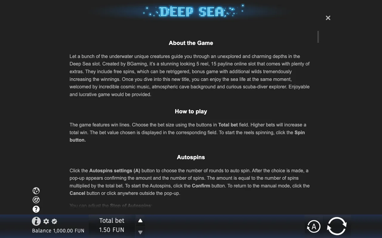 Game rules, page 6 — Deep Sea