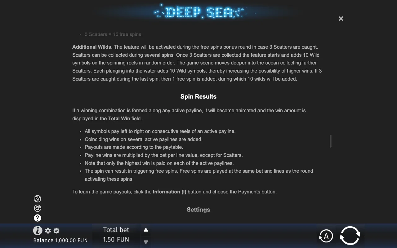 Game rules, page 8 — Deep Sea