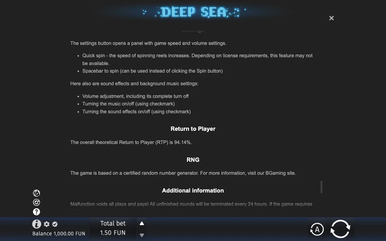 Game rules, page 9 — Deep Sea