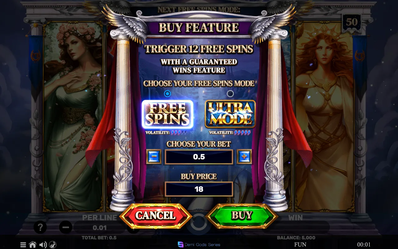 Buying the feature — Demi Gods 7 Nightfall