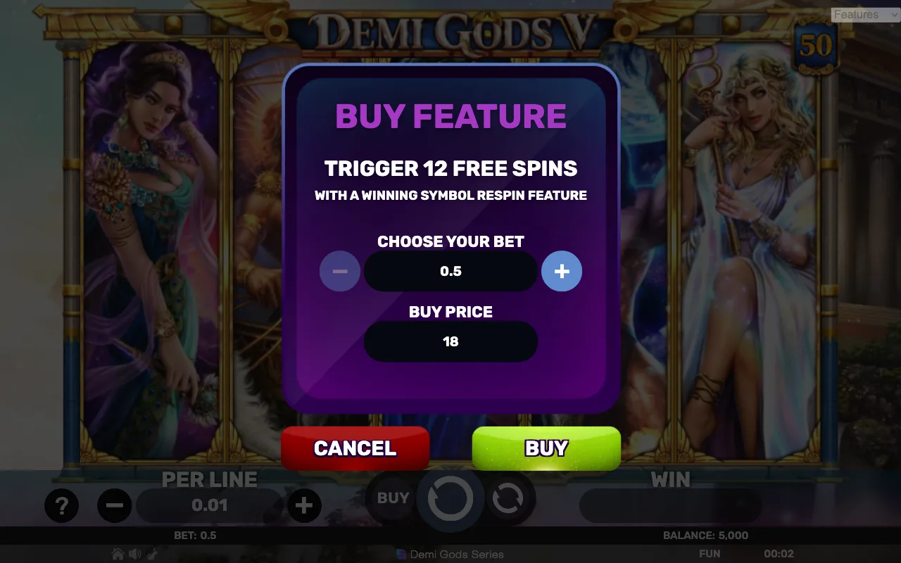 Buying the feature — Demi Gods v