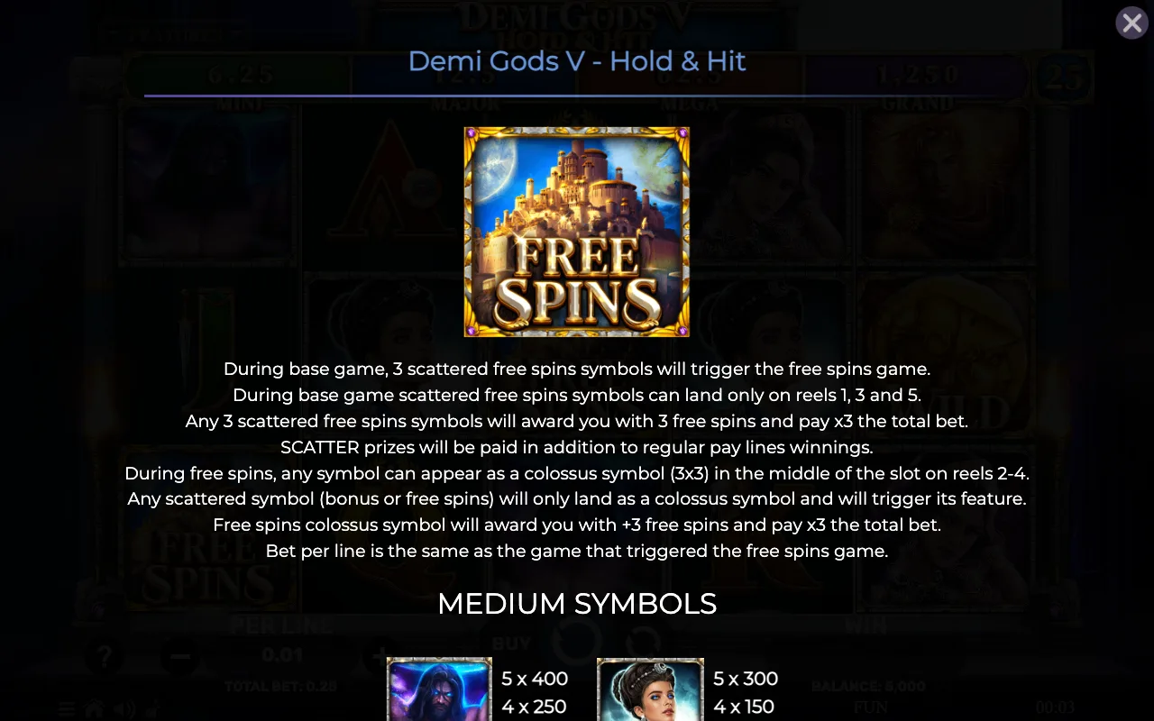 Game rules, page 3 — Demi Gods v Hold Hit