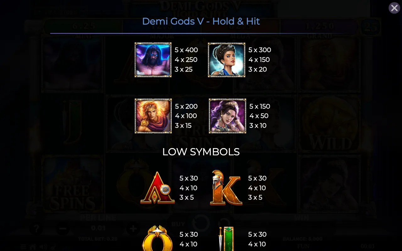 Game rules, page 4 — Demi Gods v Hold Hit