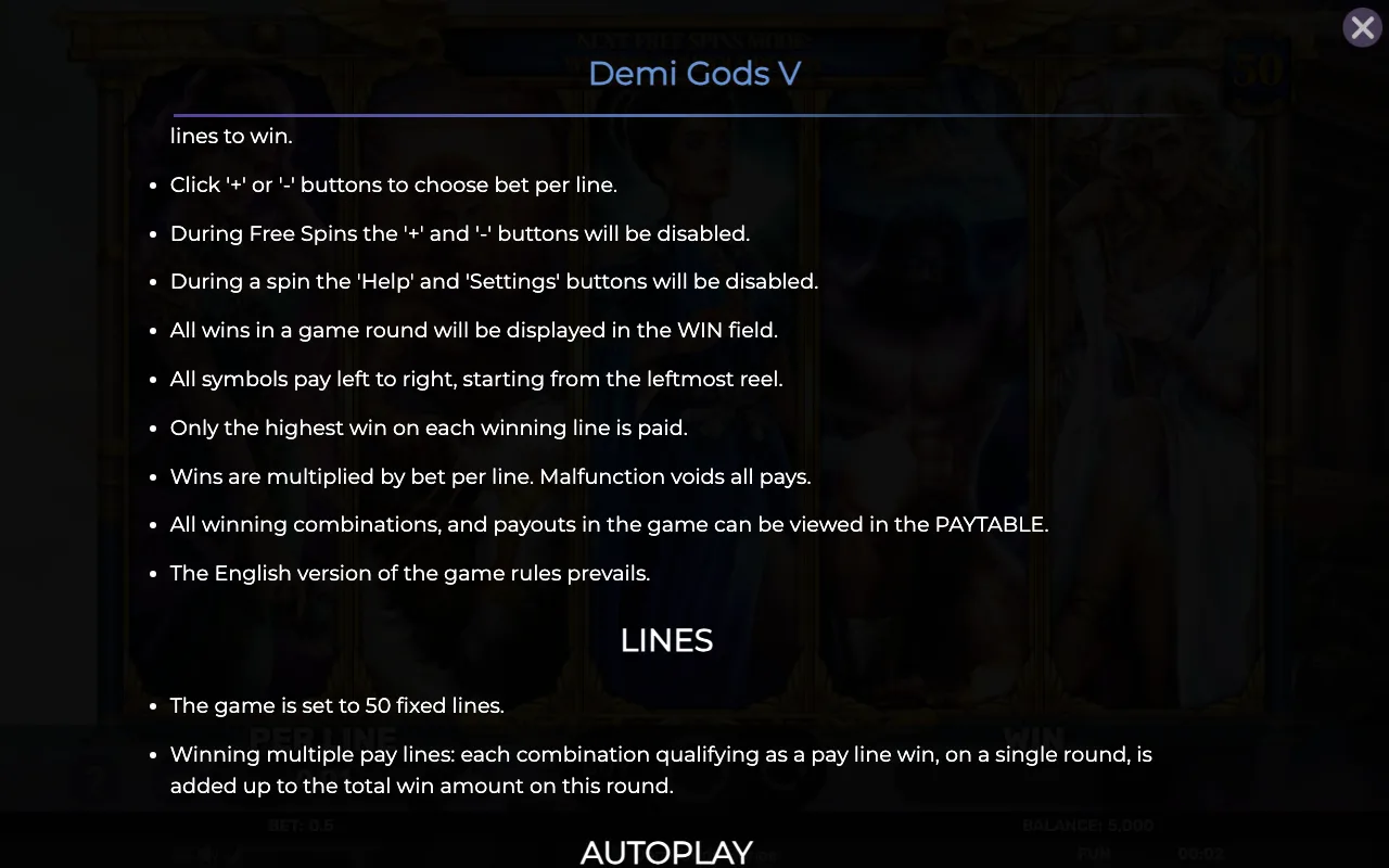 Game rules, page 7 — Demi Gods v