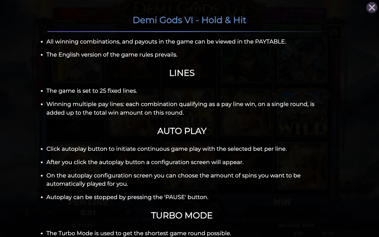 Lines — Demi Gods vi Hold Hit