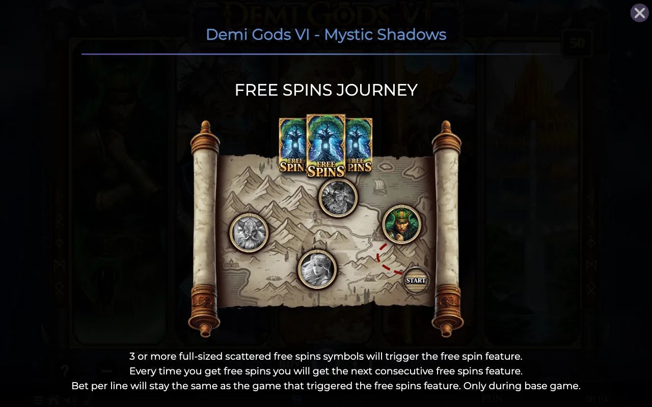 Game rules, page 1 — Demi Gods vi Mystic Shadows