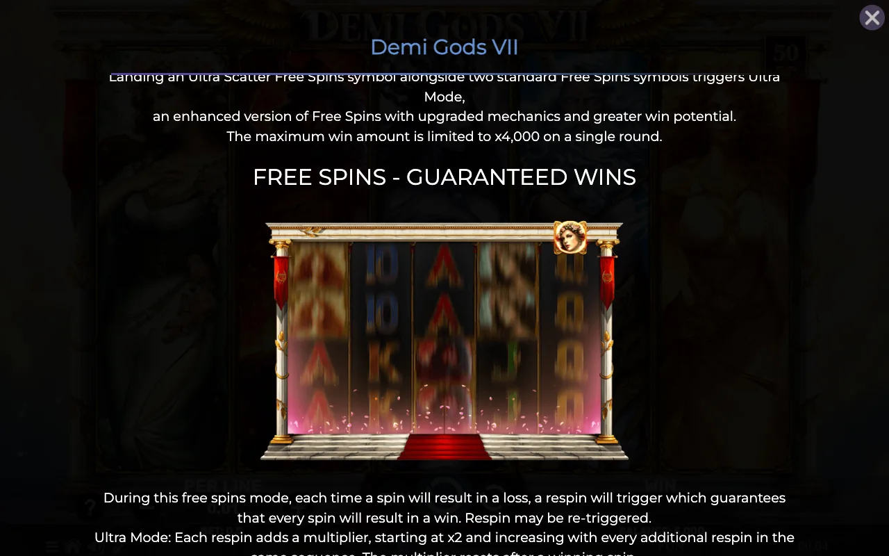 Game rules, page 2 — Demi Gods Vii