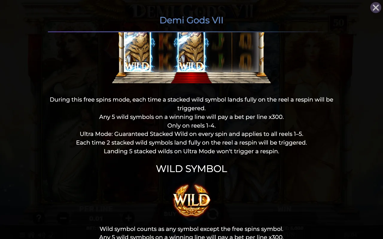 Game rules, page 4 — Demi Gods Vii