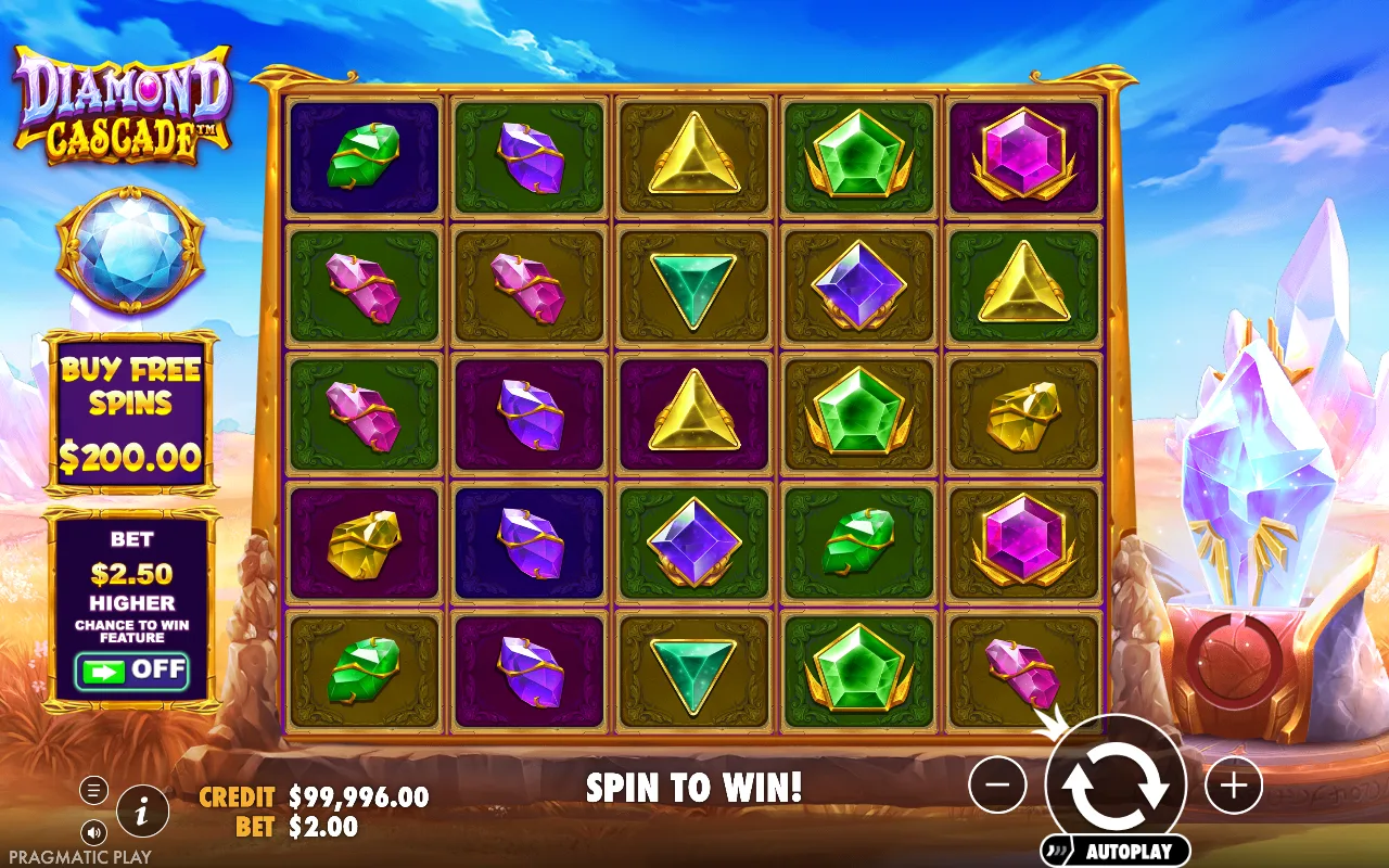 The base game — Diamond Cascade