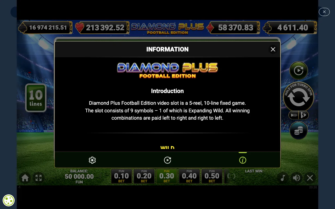 Game rules, page 1 — Diamond Plus Football Edition