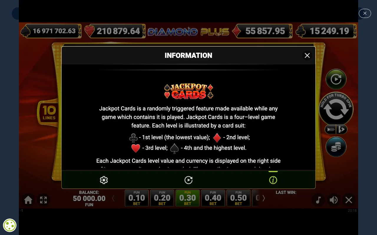 Game rules, page 2 — Diamond Plus